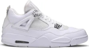 Air Jordan 4 Retro 25th Silver Anniversary sneakers, white