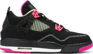 Air Jordan 4 Retro 30th GG Fuchsia Sneakers, Black