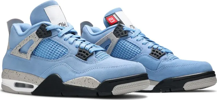 Air Jordan 4 Retro University Blue sneakers, blue