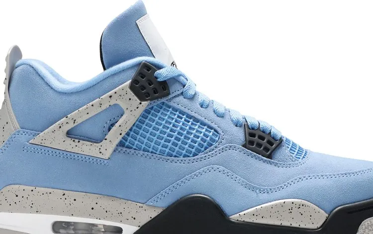 Air Jordan 4 Retro University Blue sneakers, blue