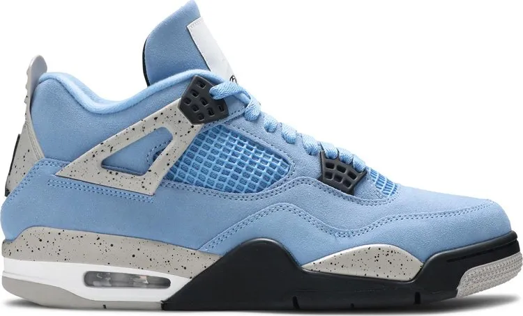 Air Jordan 4 Retro University Blue sneakers, blue