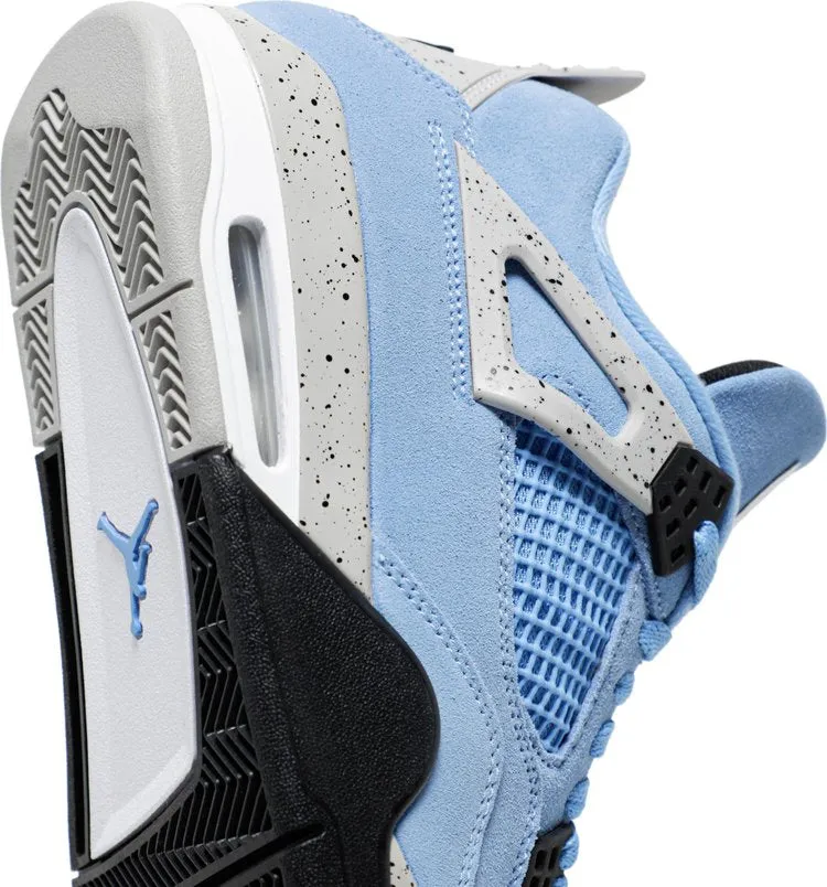 Air Jordan 4 Retro University Blue sneakers, blue