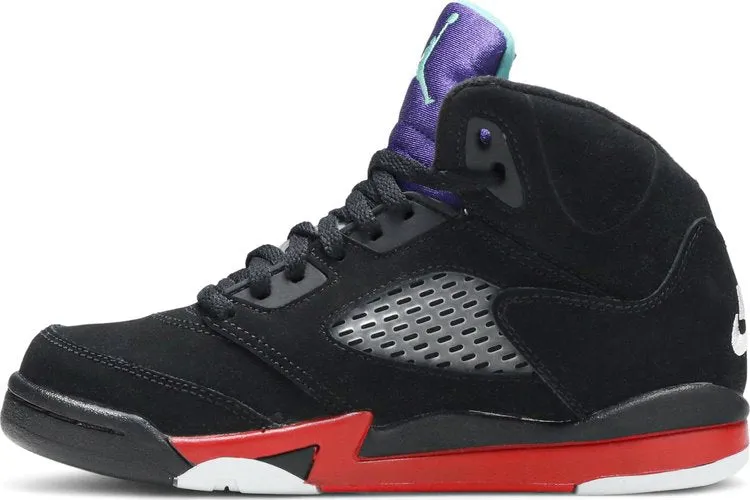 Air Jordan 5 Retro PS Top 3 Sneakers, Black