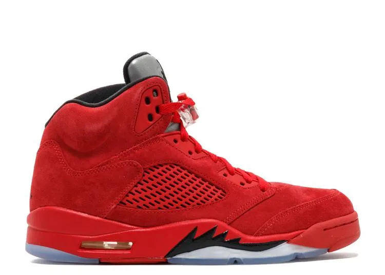 AIR JORDAN 5 RETRO 'RED SUEDE' sneakers, red