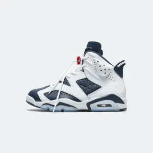 Air Jordan 6 Retro - White/Varsity Red-Midnight Navy