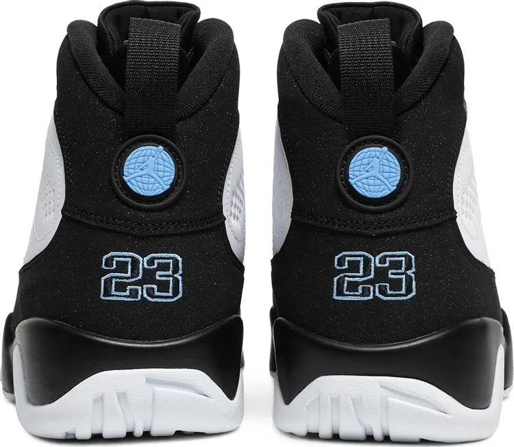 Air Jordan 9 Retro University Blue sneakers, white