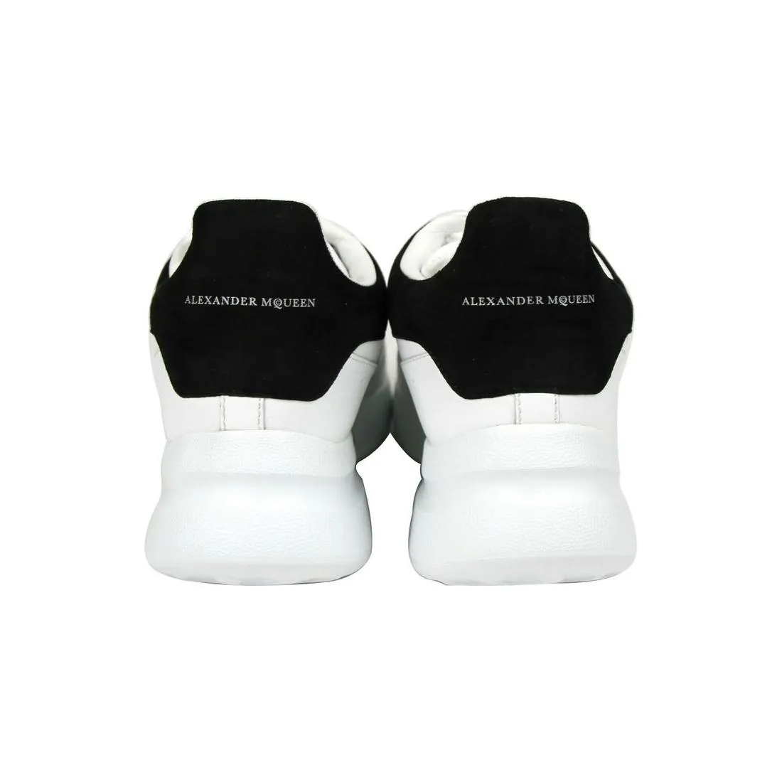 Alexander McQueen Women White Leather Suede Sneaker