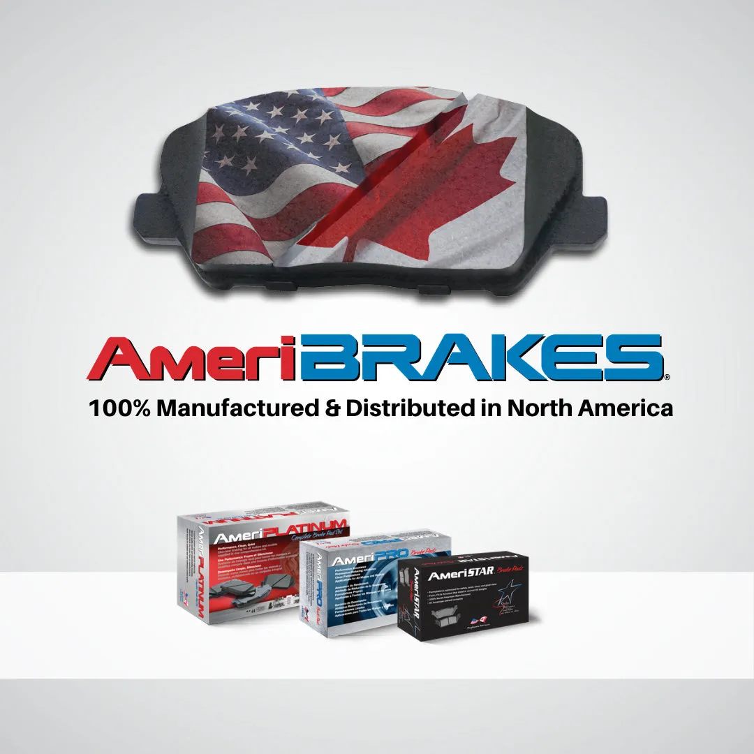 AME Improved Performance Disc Brake Pads Parking Shoes for Ford Expedition 03-06