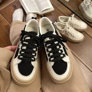 Amozae-Graduation Gift Big Sale  Korean Platform 2024 Women's Sneakers Spring New White Casual Canvas Flat Shoes Vulcanize Running Tennis Basket Lolita