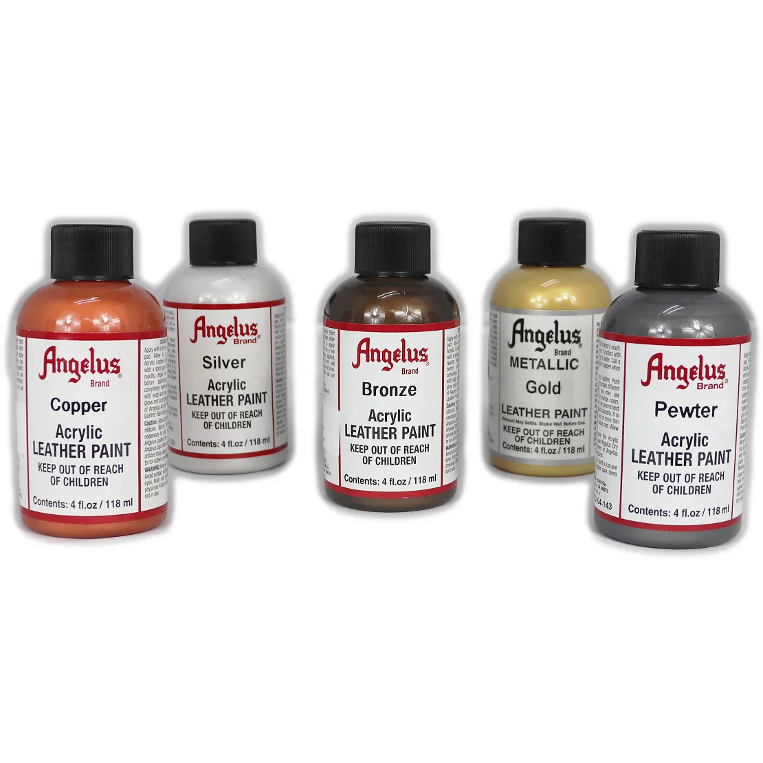 ANGELUS "Metallic" Acrylic Leather Paint (4 fl. oz)