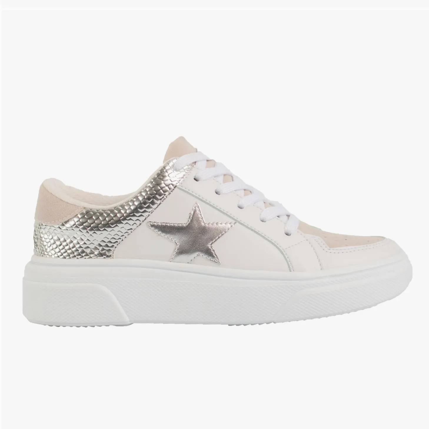 Aria Star Platform White Sneakers