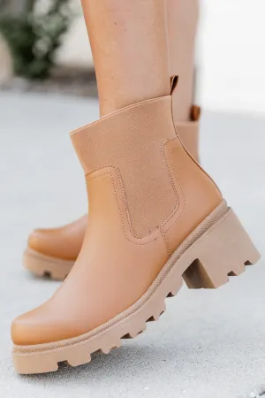 Ashley Camel Chunky Booties FINAL SALE