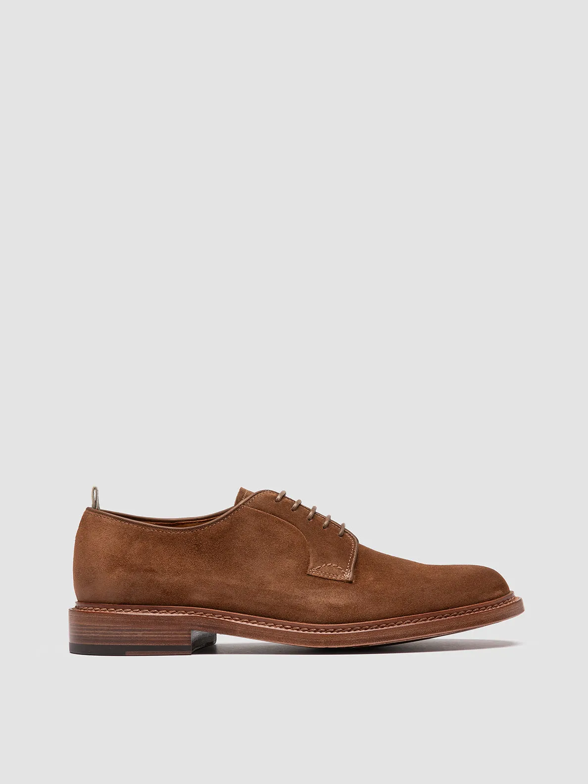 ASTON 001 - Brown Suede Derby Shoes