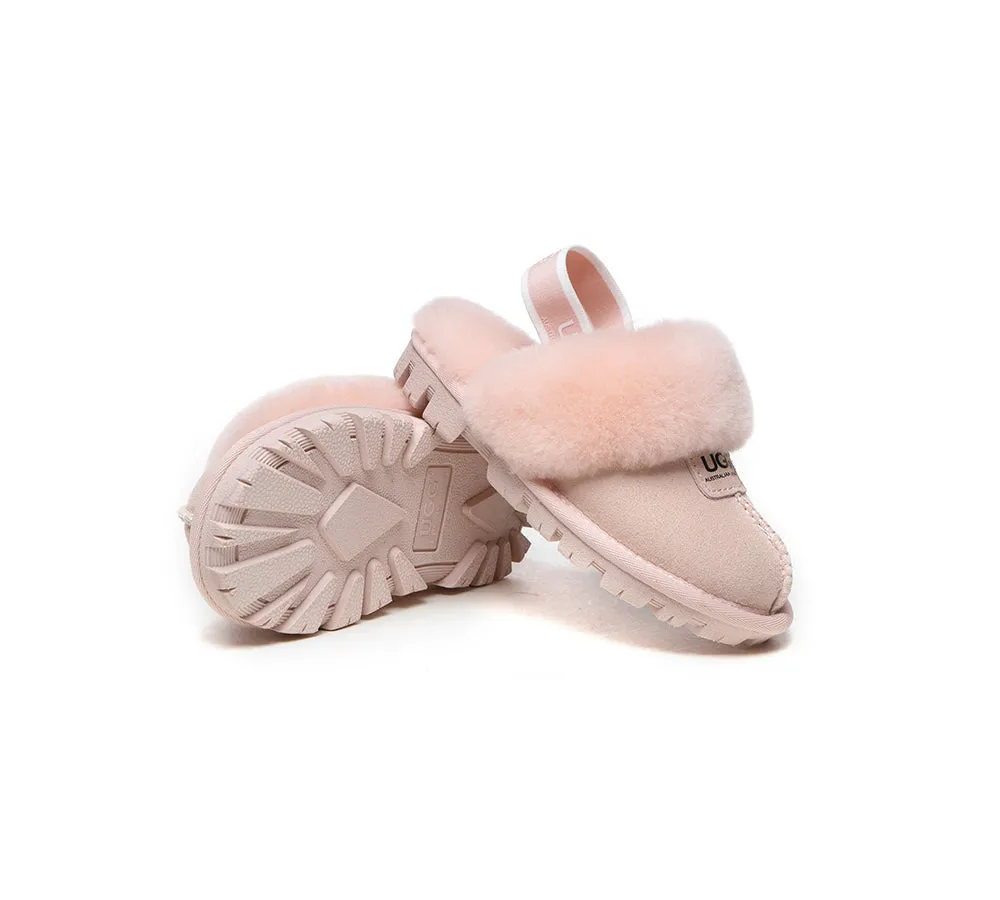 AUSTRALIAN SHEPHERD® UGG Slippers Kids Sheepskin Wool Slingback Suzie