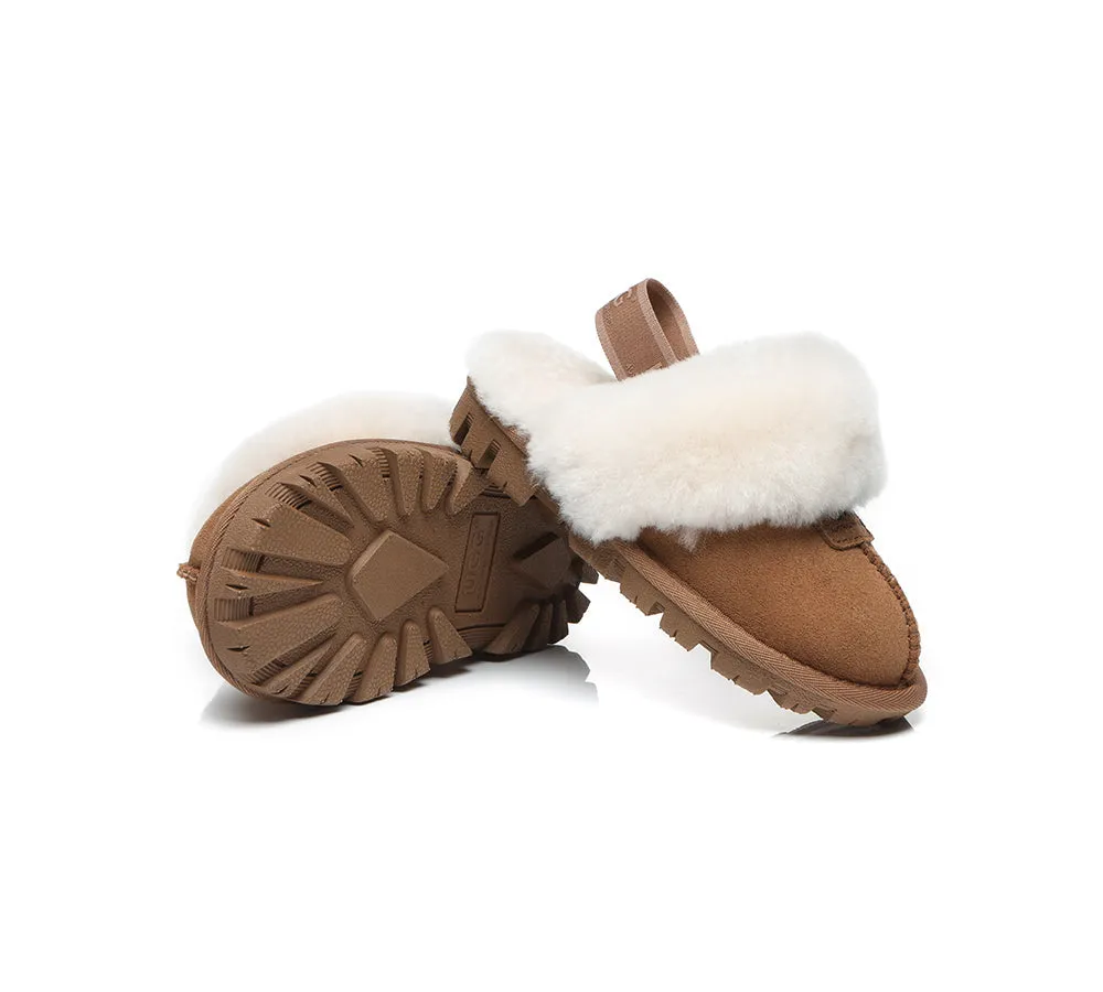 AUSTRALIAN SHEPHERD® UGG Slippers Kids Sheepskin Wool Slingback Suzie