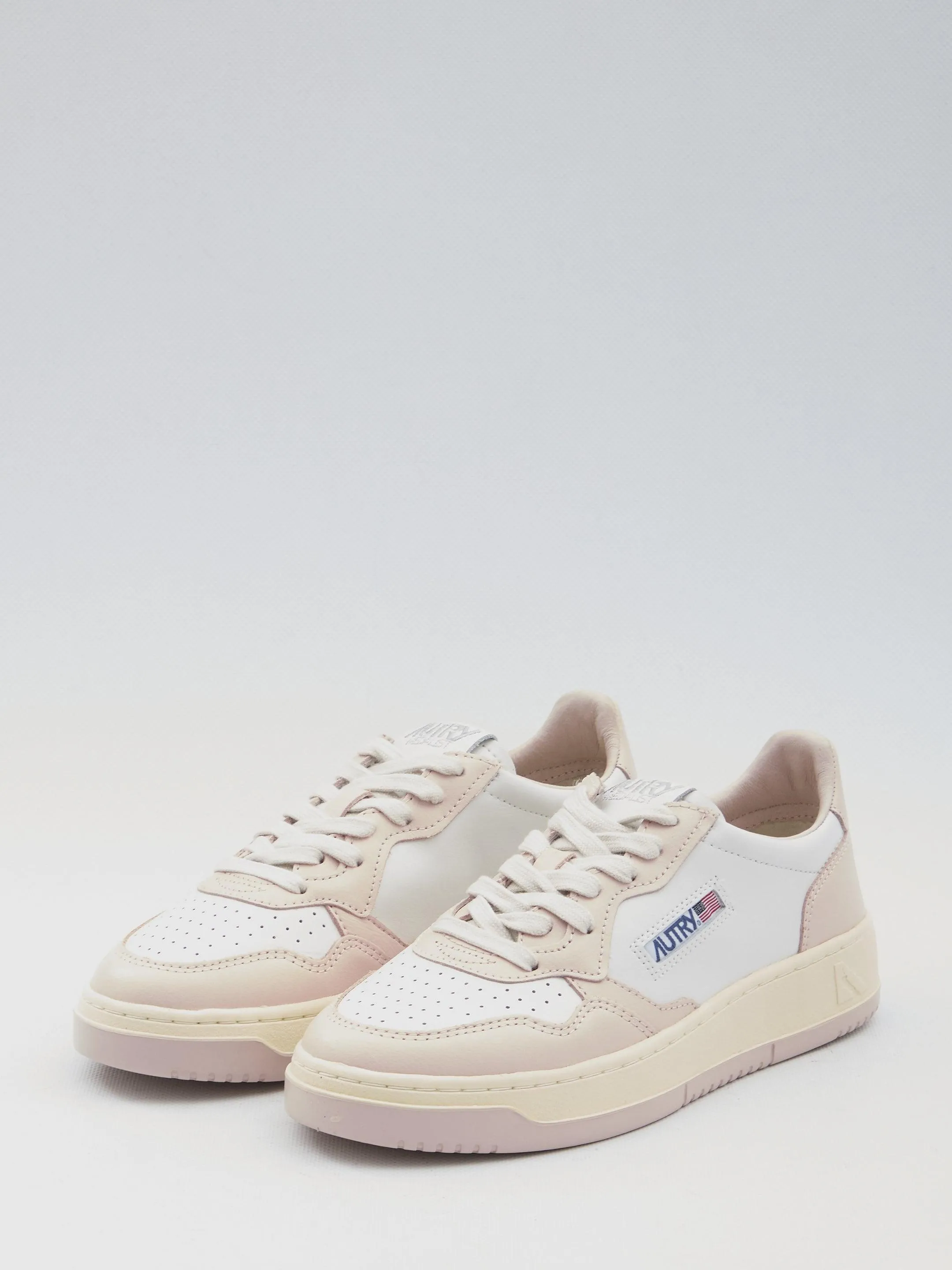 Autry Medalist Sneakers in Pink-White Tone