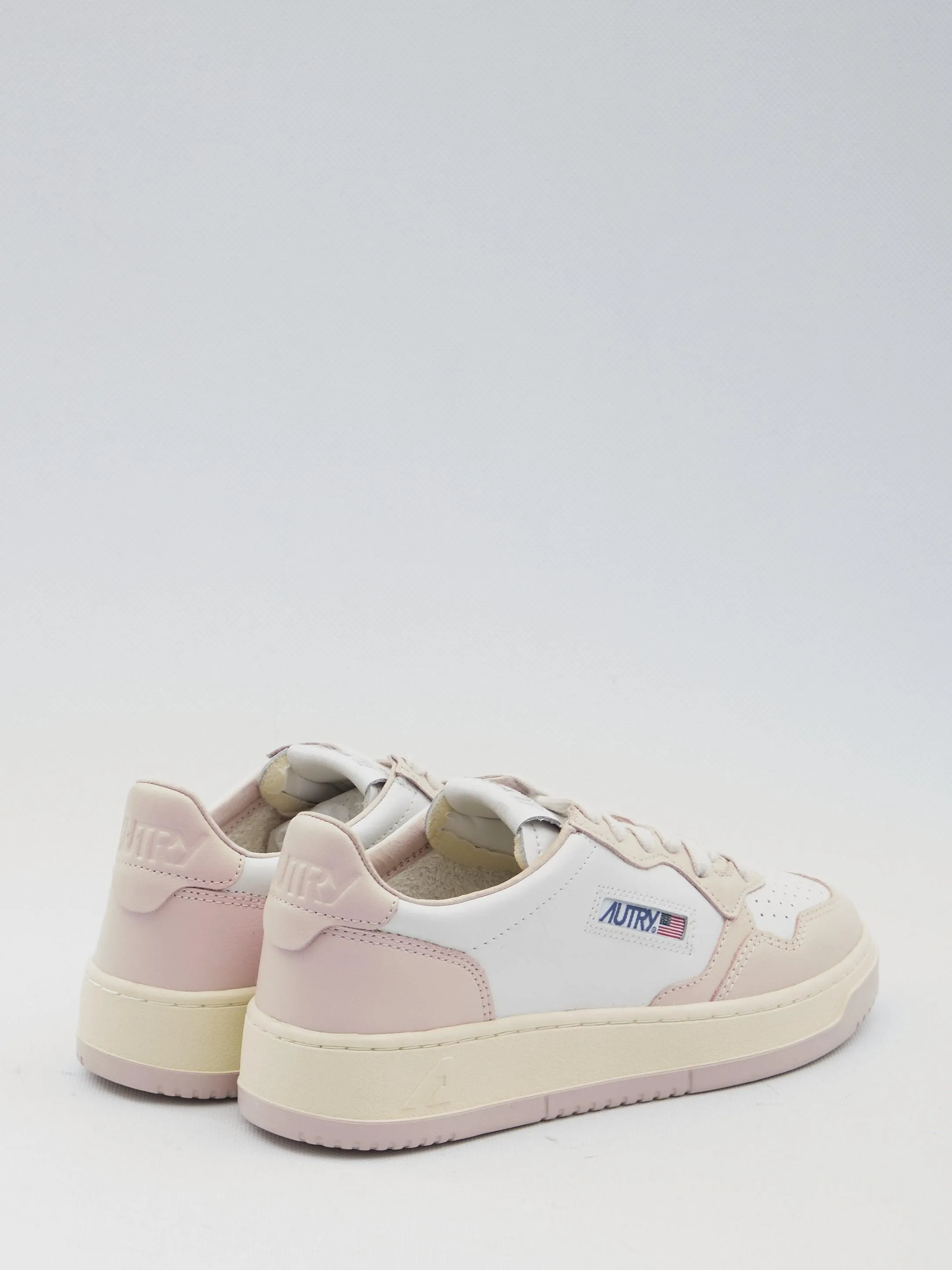 Autry Medalist Sneakers in Pink-White Tone