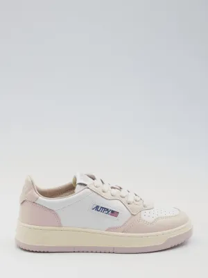 Autry Medalist Sneakers in Pink-White Tone