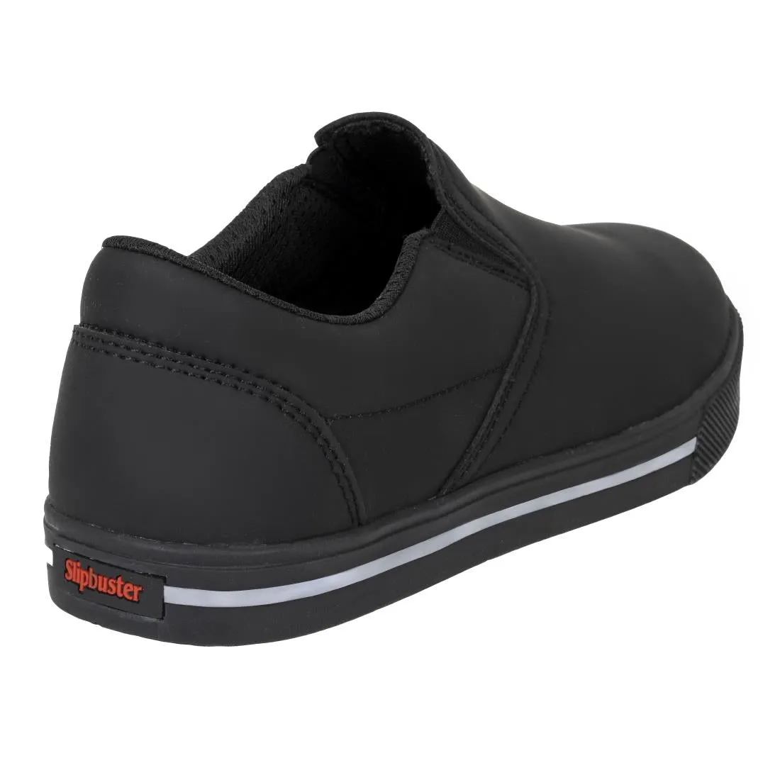 BA062-39 Slipbuster Recycled Microfibre Slip-on Shoe Matte Black 39