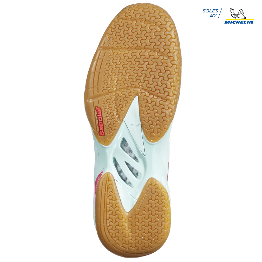 Babolat Shadow Spirit Women's Badminton Shoes - White/Orange