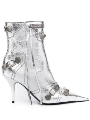 BALENCIAGA Sparkle in the 23FW Season with These Stunning Silver Women Boots