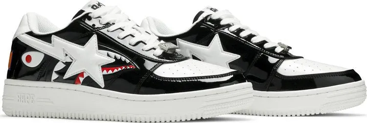 Bapesta Low M1 Shark Face Sneakers - Black, black