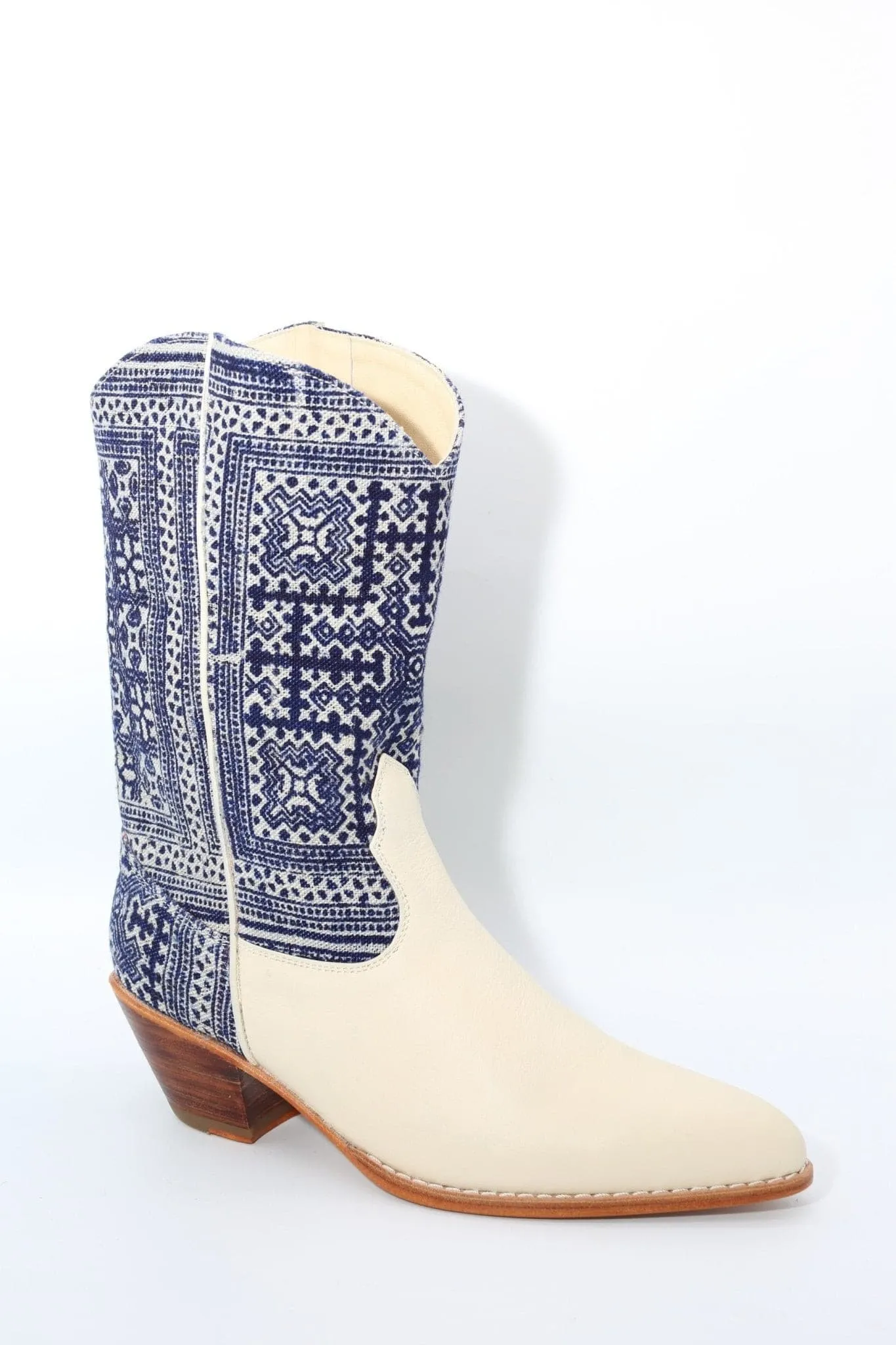 BATIK INDIGO WESTERN BOOTS MOLI