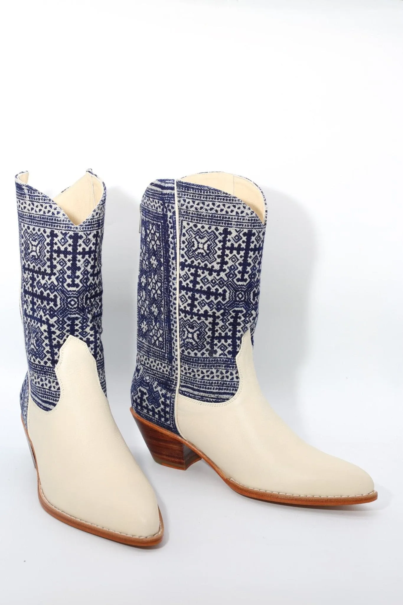 BATIK INDIGO WESTERN BOOTS MOLI