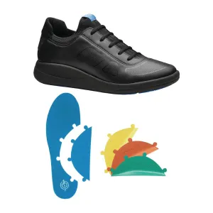 BB743-42 WearerTech Transform Trainer Black/Black with Modular Insole Size 42