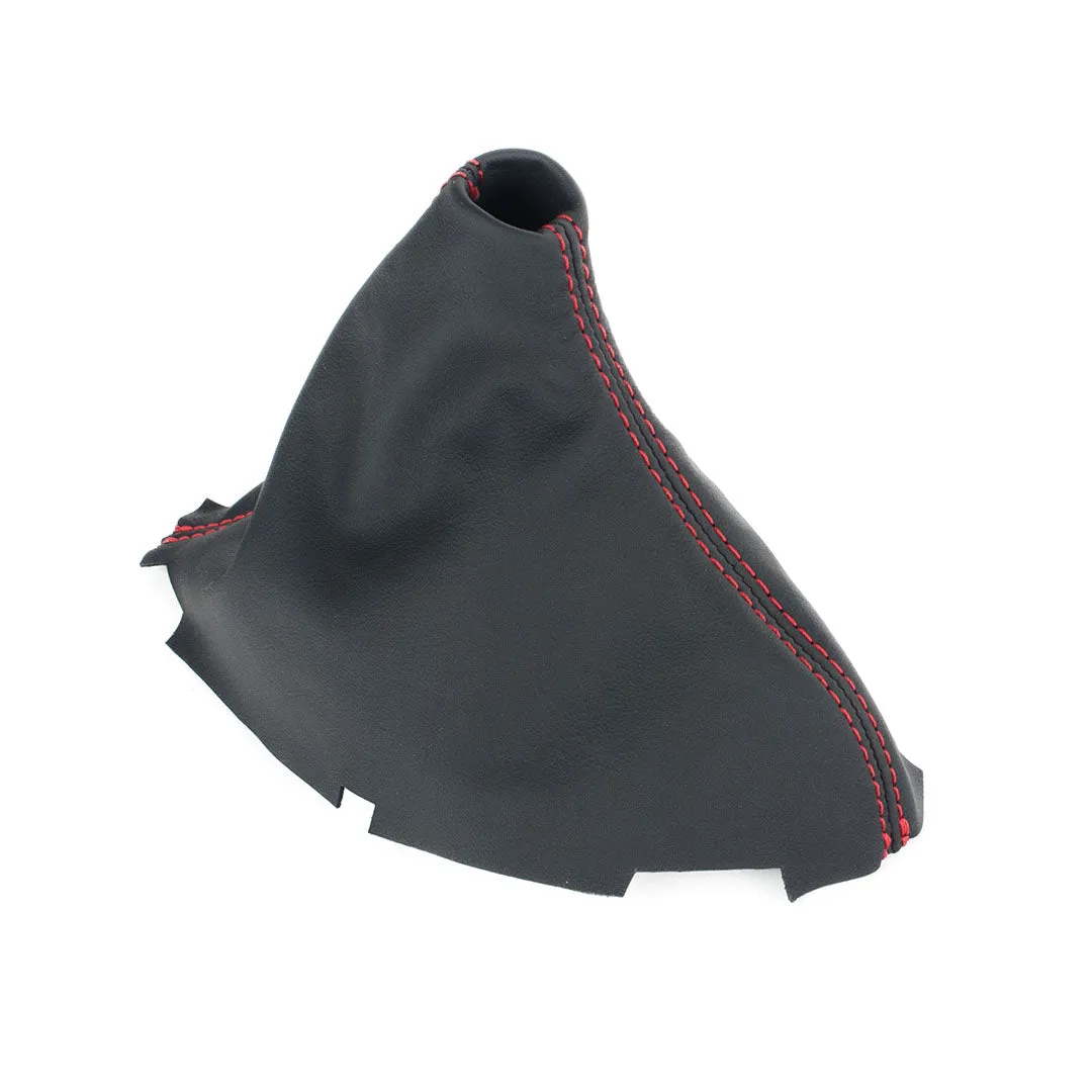 BFI B5.5 Passat Manual Shift Boot (Black Leather / Red Stitch) - CLEARANCE