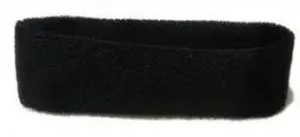 Black 80s Sweatband