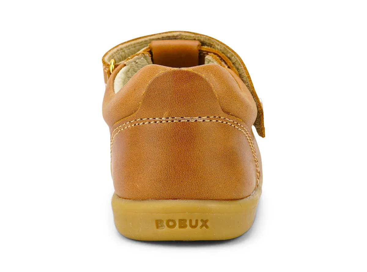 Bobux Louise Girls Caramel Tan T-Bar Shoe