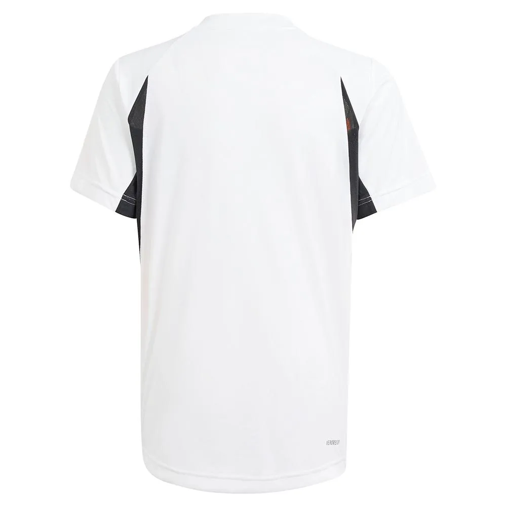 Boy's Pro Tennis Top Spark and White