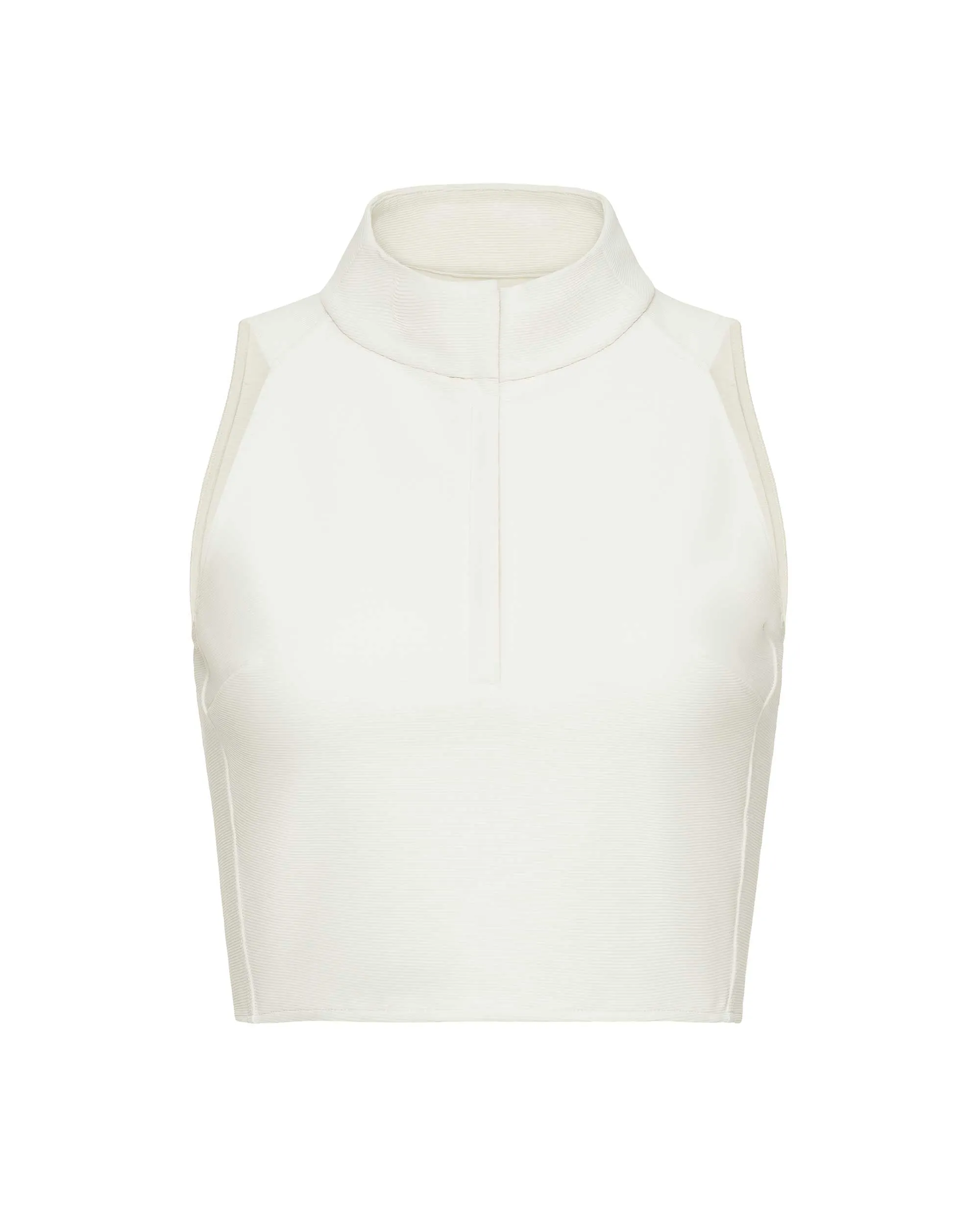 Breeze Half Zip Crop Top