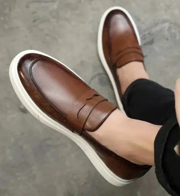 British style casual loafers