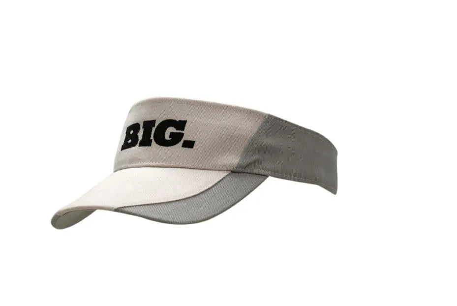 BRUSHED HEAVY COTTON VISOR WITH PEAK INSERTS