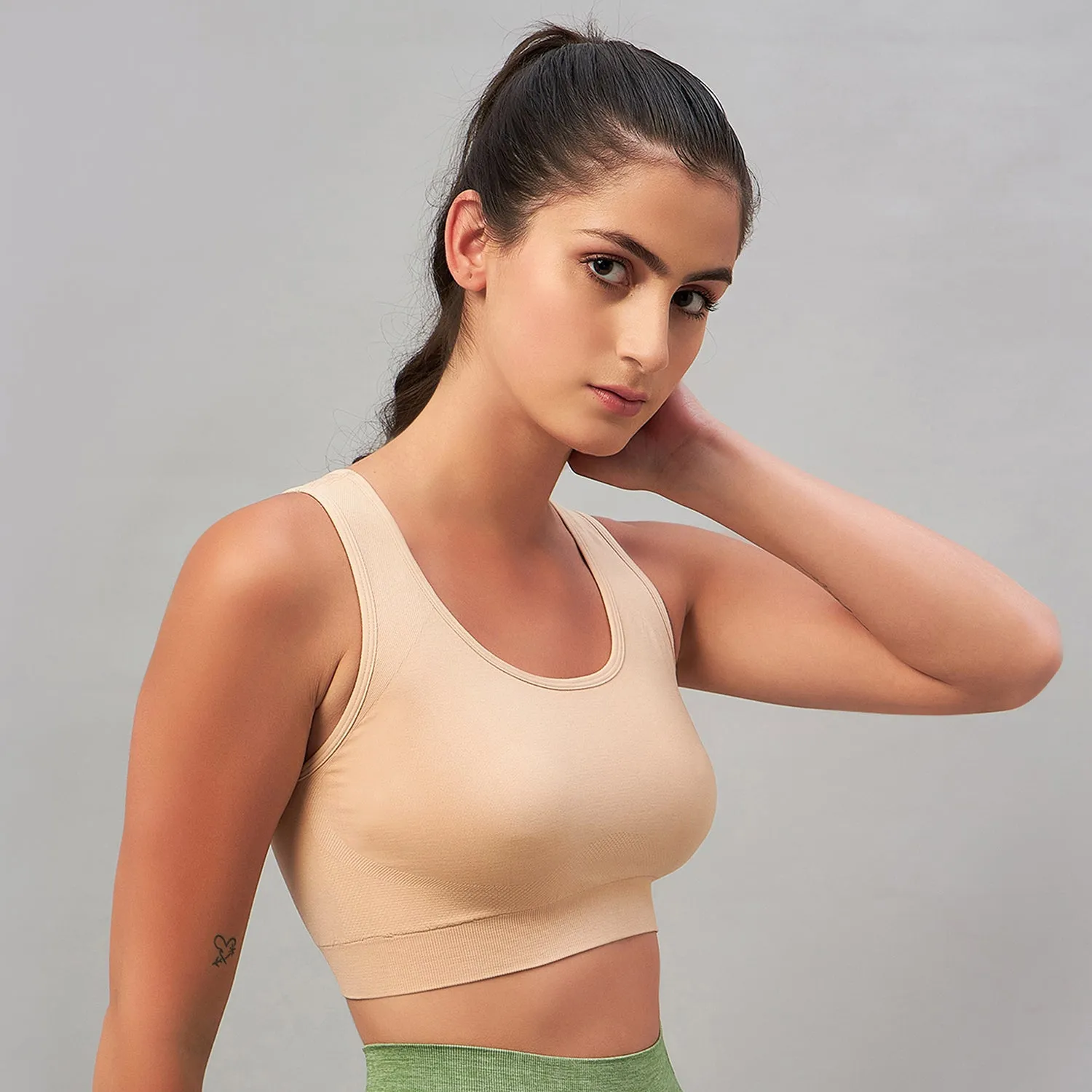 C9 Airwear women's seamless Sports Bra - Nude