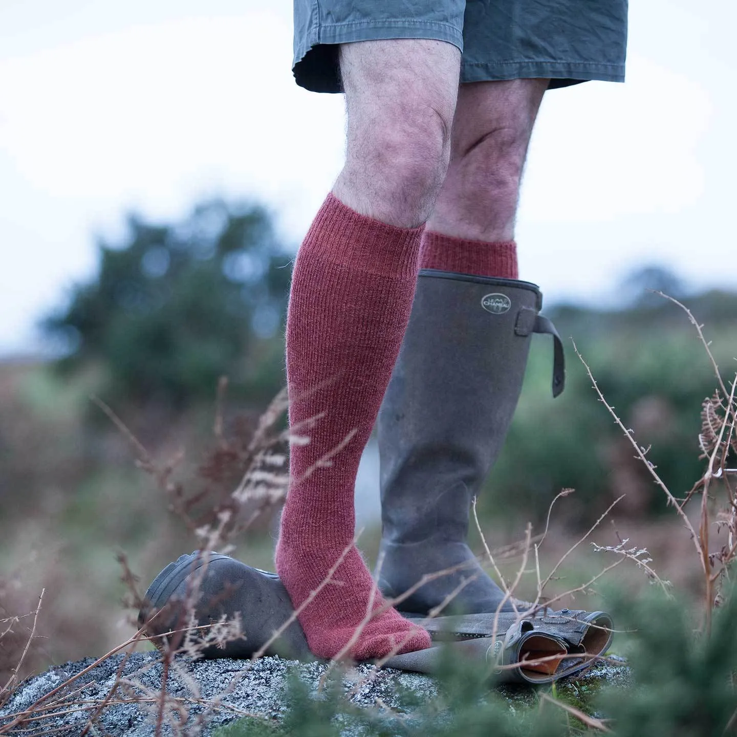 Cairngorm Mohair Long Boot Sock