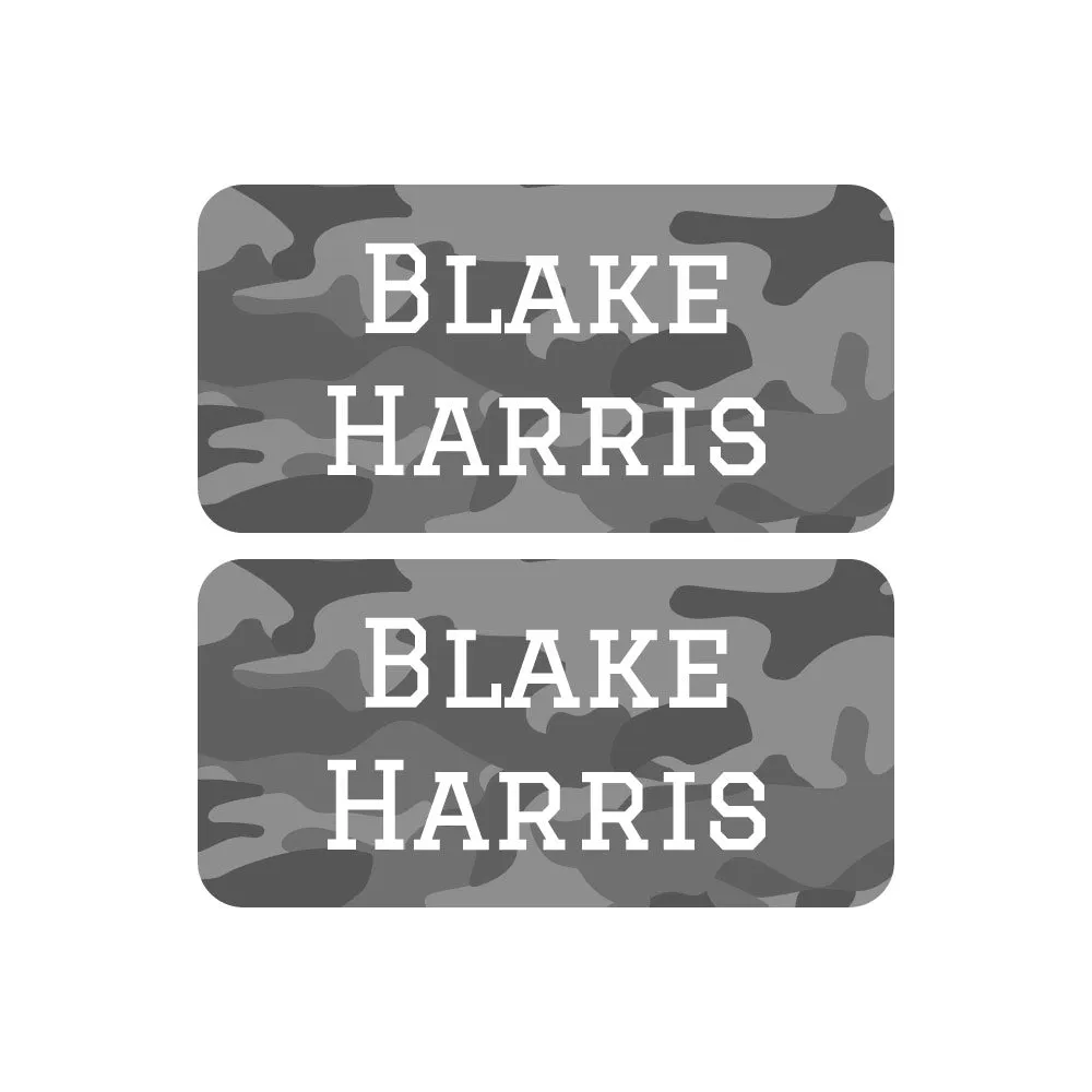 Camo Shoe Labels