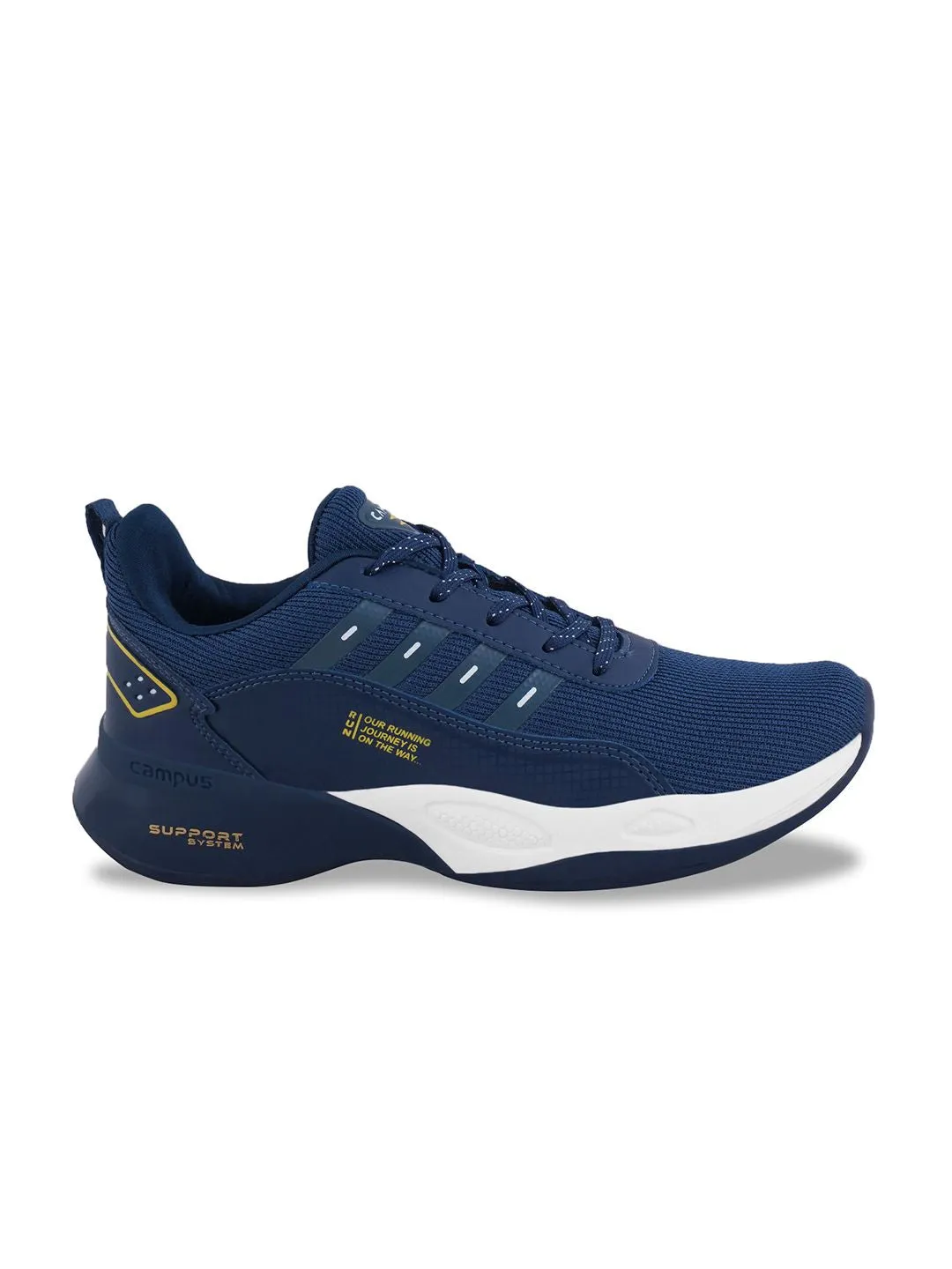 Campus Men Blue Mesh Road Running Shoes