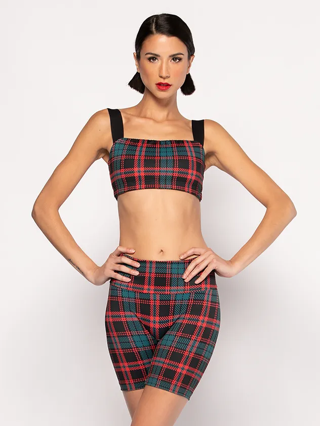 Carolyn Crop Top Holiday Plaid RTW