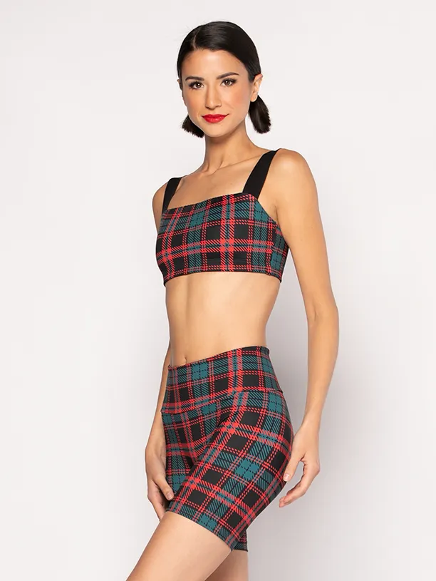 Carolyn Crop Top Holiday Plaid RTW