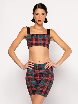 Carolyn Crop Top Holiday Plaid RTW