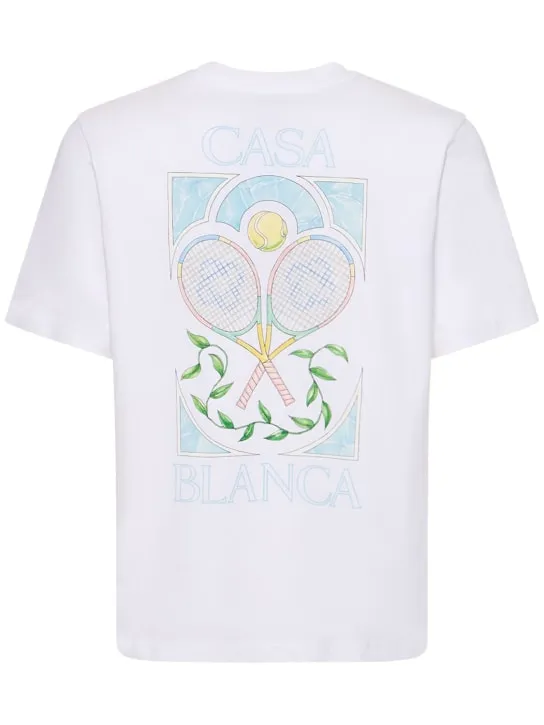 Casablanca   Tennis Pastelle printed t-shirt 