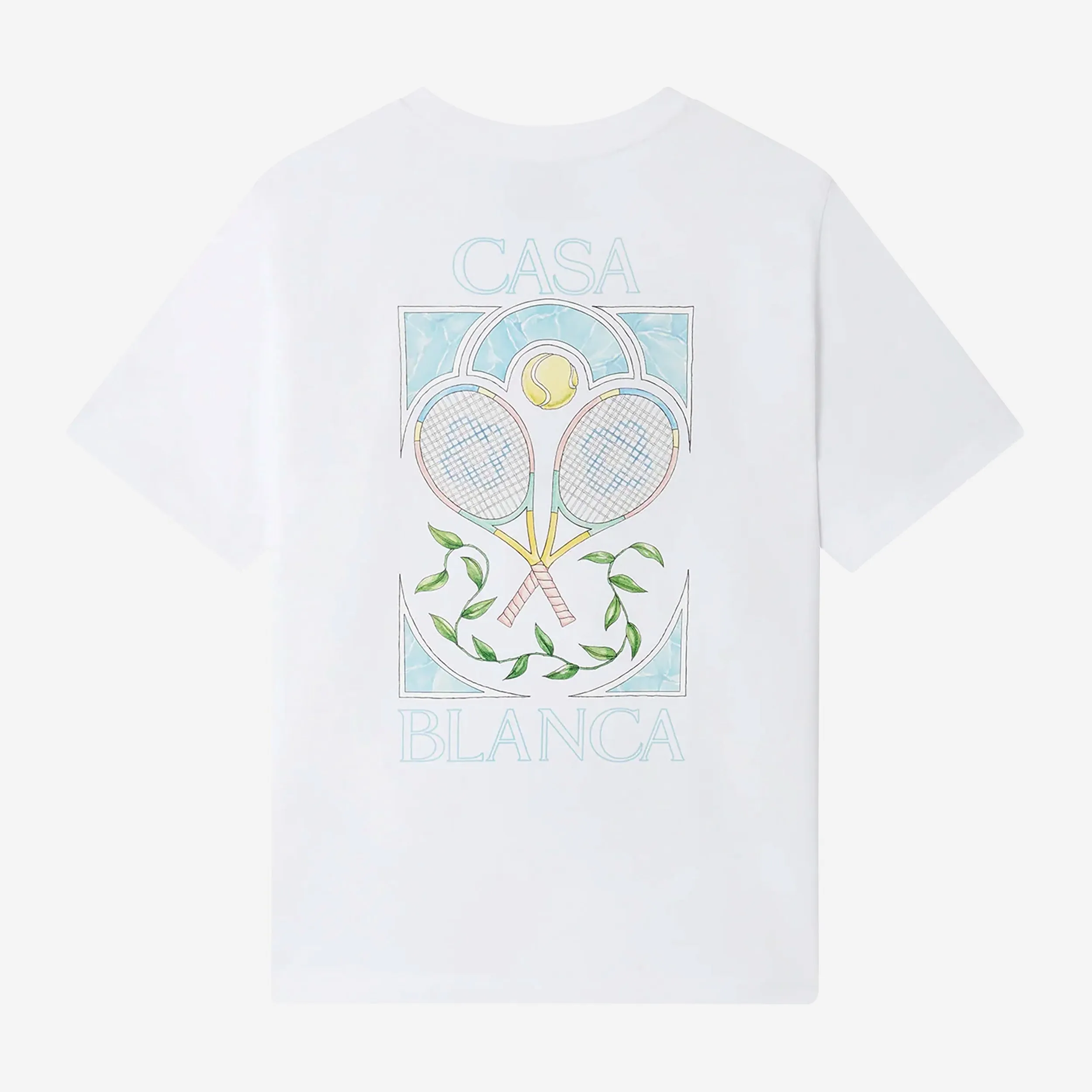 Casablanca Tennis Pastelle Printed T-Shirt