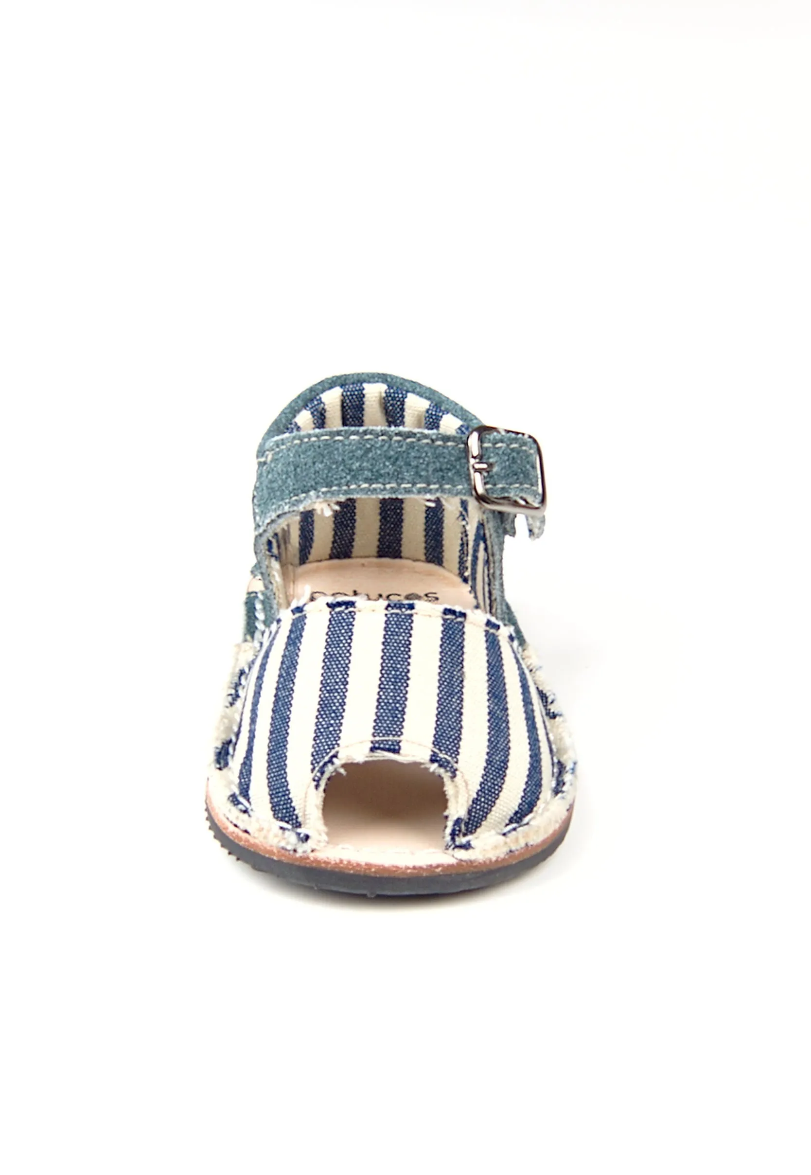 Casual Sandals Stripes Navy Blue Boys Leather Shoes for baby and infant