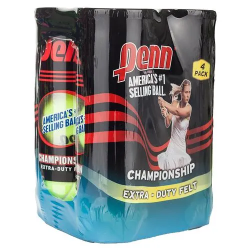 Champ Extra-Duty Felt 4 Pack Tennis Balls