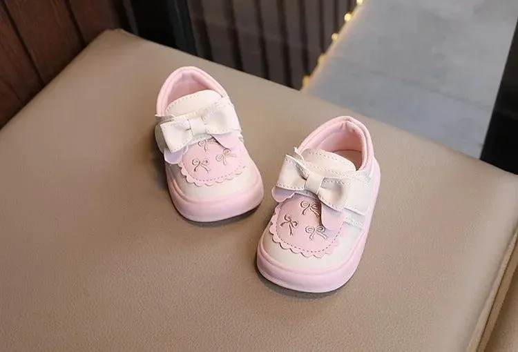 Children's Casual Shoes for Girls - Adorable Flat with Sweet Bow - TSS282