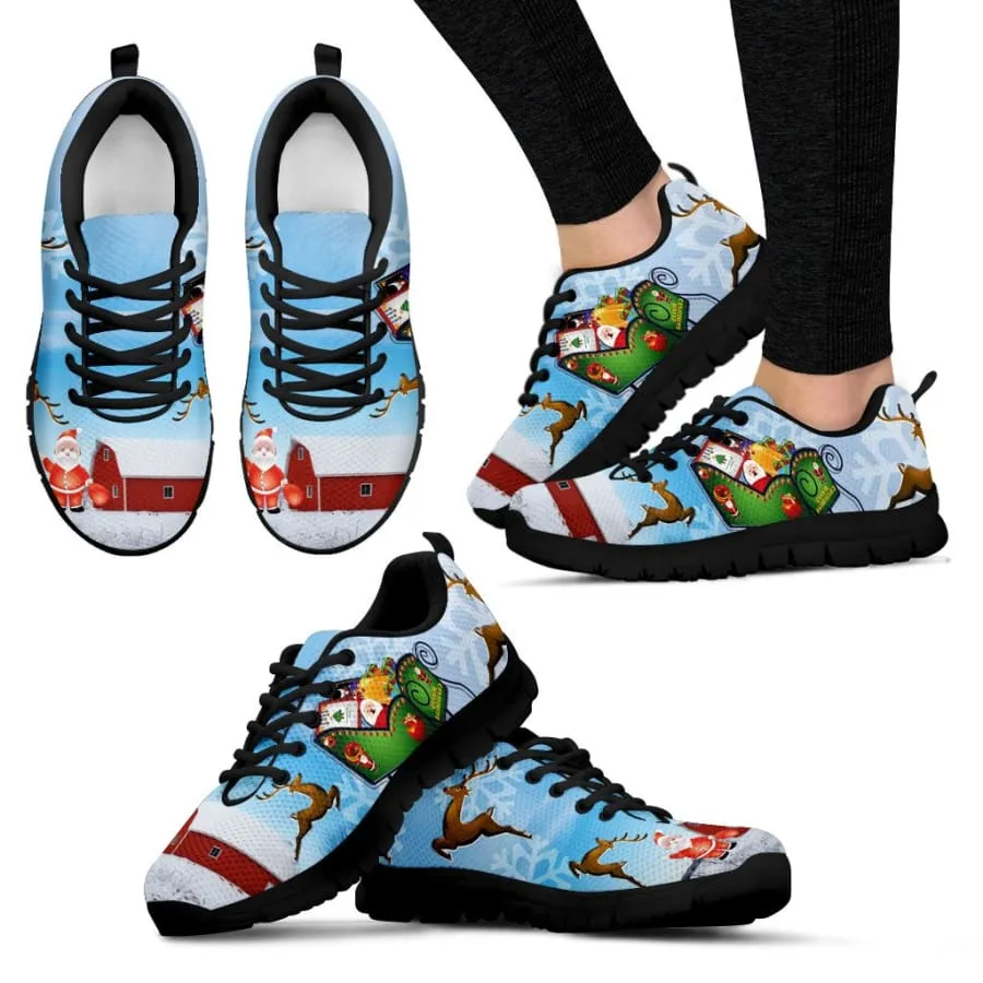 Christmas & Rudolf Women's Sneakers|Rudolf-inspired Sports Shoes