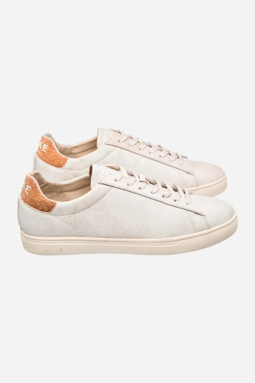 Clae Bradley Distressed Men's Sneaker in Leather Cork